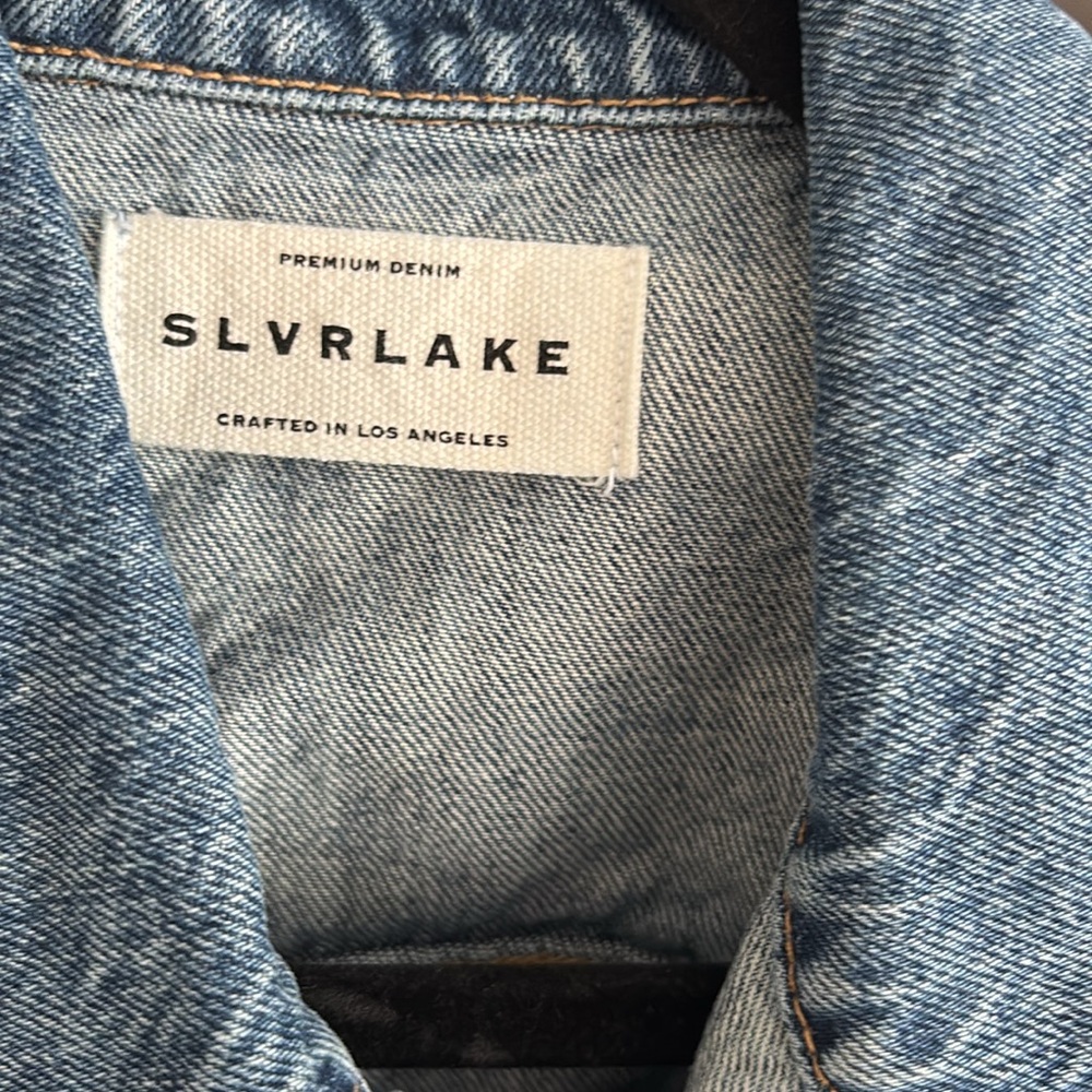 SLVRLAKE size medium cropped denim jacket - Picture 2 of 5